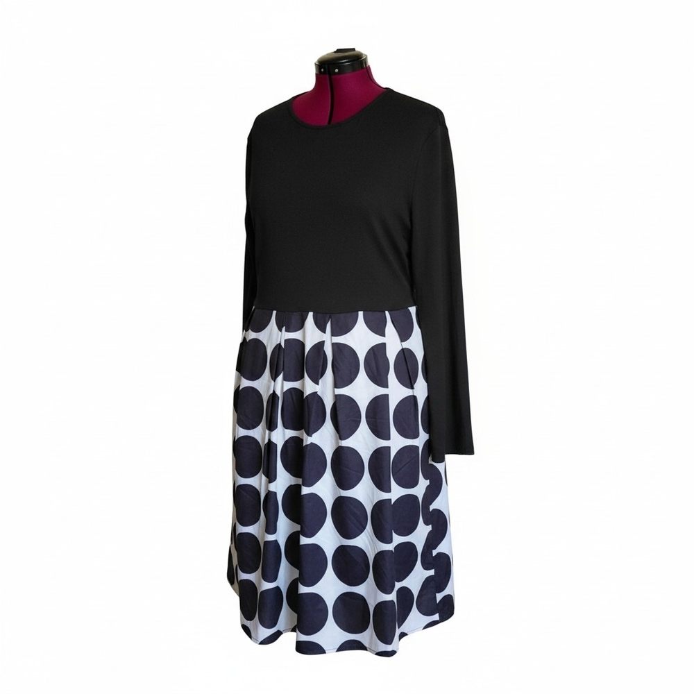 Black and White Polka Dot Dress